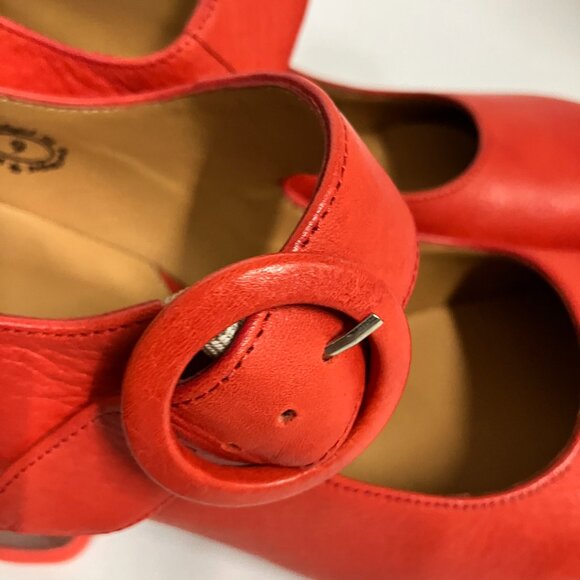 *BRAND NEW* Fluevog S/S 2014 Sopranos CAREY Mary Janes, Tomato Red, Size 9! HAWT - Picture 7 of 15